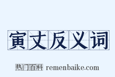 寅丈反义词是什么意思的图片
